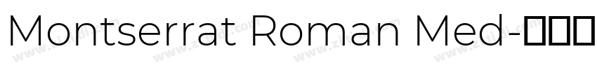 Montserrat Roman Med字体转换